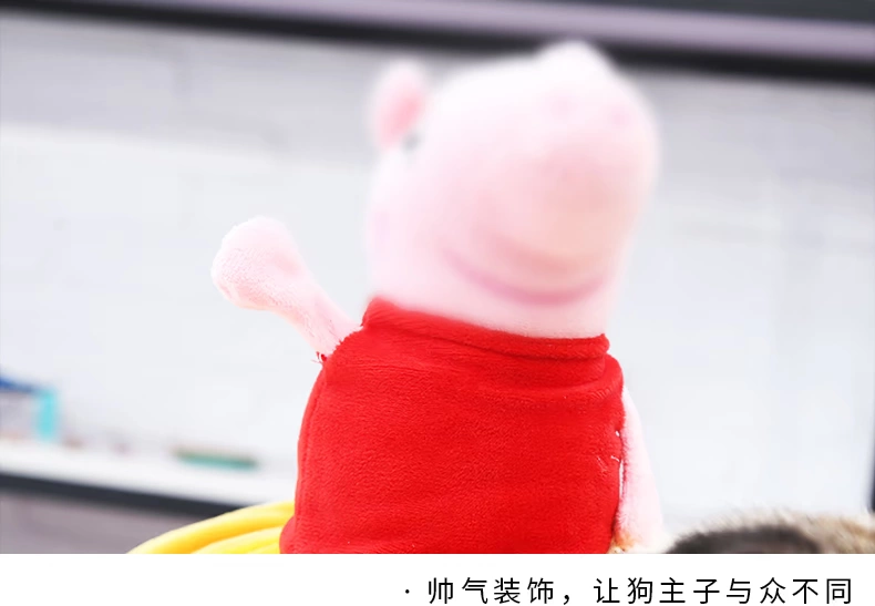 Chó mặc quần áo ngộ nghĩnh Teddy chiến đấu hơn gấu lợn Peggy Peggy ăn mặc ngộ nghĩnh với cùng một đoạn quần áo thú cưng - Quần áo & phụ kiện thú cưng