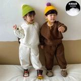 Детский демисезонный стеганый тонкий спортивный осенний комплект для мальчиков