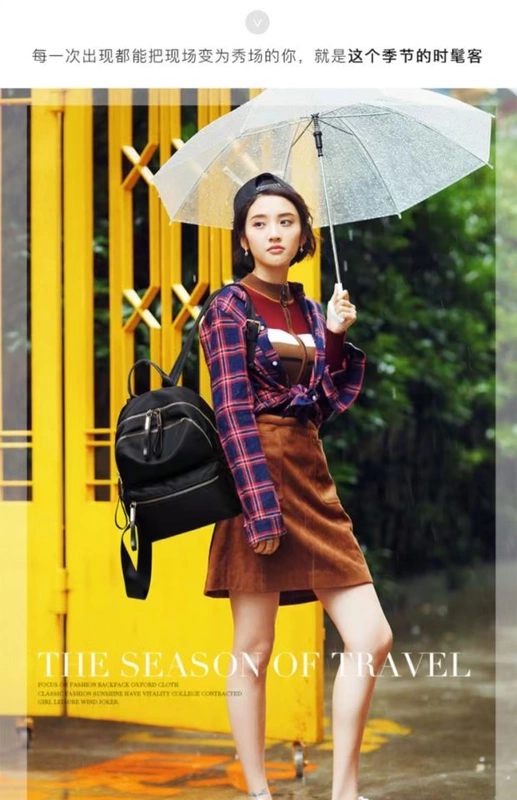 Ba lô thỏ lớn Oxford vải ba lô nữ phiên bản Hàn Quốc của thời trang hoang dã nylon ba lô 2019 mới túi sinh viên nữ - Ba lô
