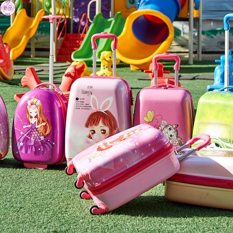 Travel bag, big children and girls, travel bags, children's small suitcase, girls, waterproof children's trolley, Korean cute line