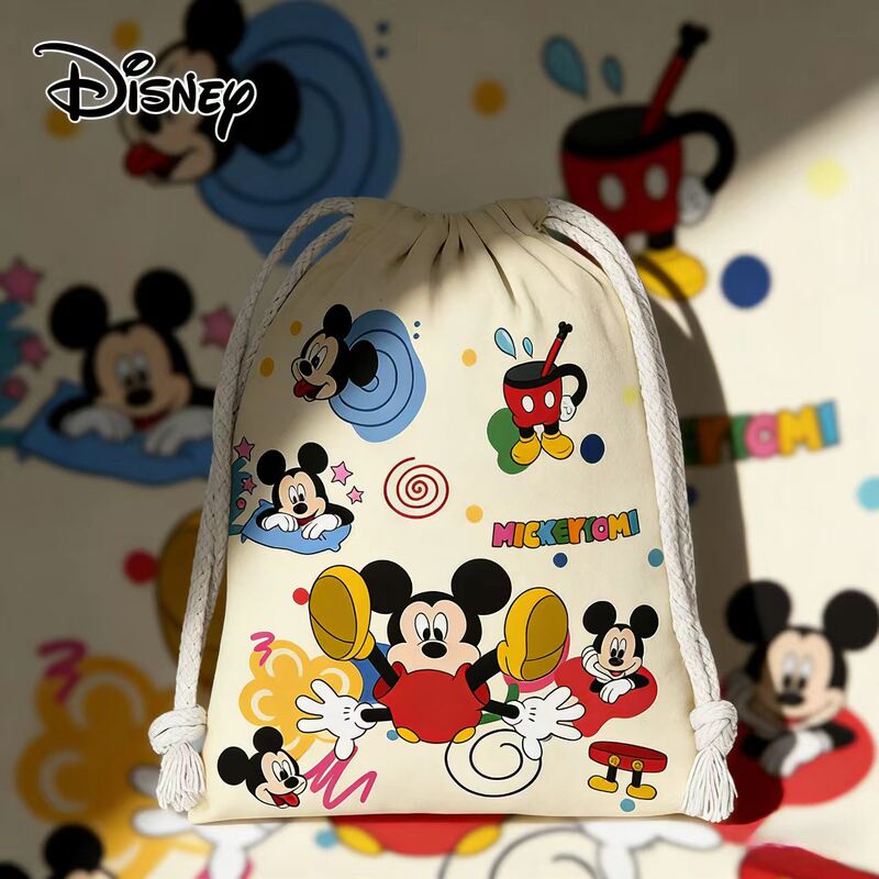 Mickey Mouse Cartoon Drawstring Bag, Portable Coin Purse for Elementary School Students, Jump Rope, Camera, Lunch Box Storage Bag Mickey Mouse Cartoon Drawstring Bag, Portable Coin Purse for Elementary School Students, Jump Rope, Camera, Lunch Box Storage Bag