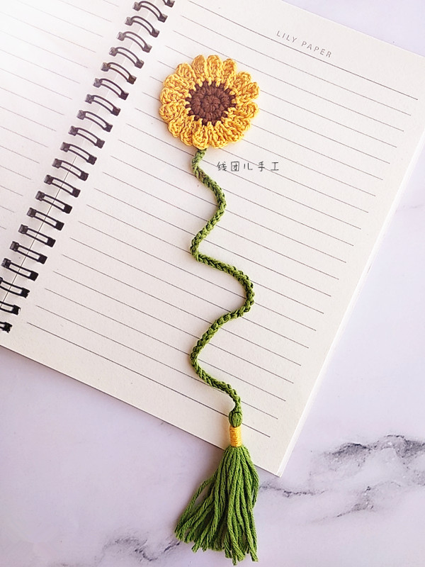 Handmade flowers sunflower bookmark creative creative literary fresh daisy bookmark student handmade homework finished