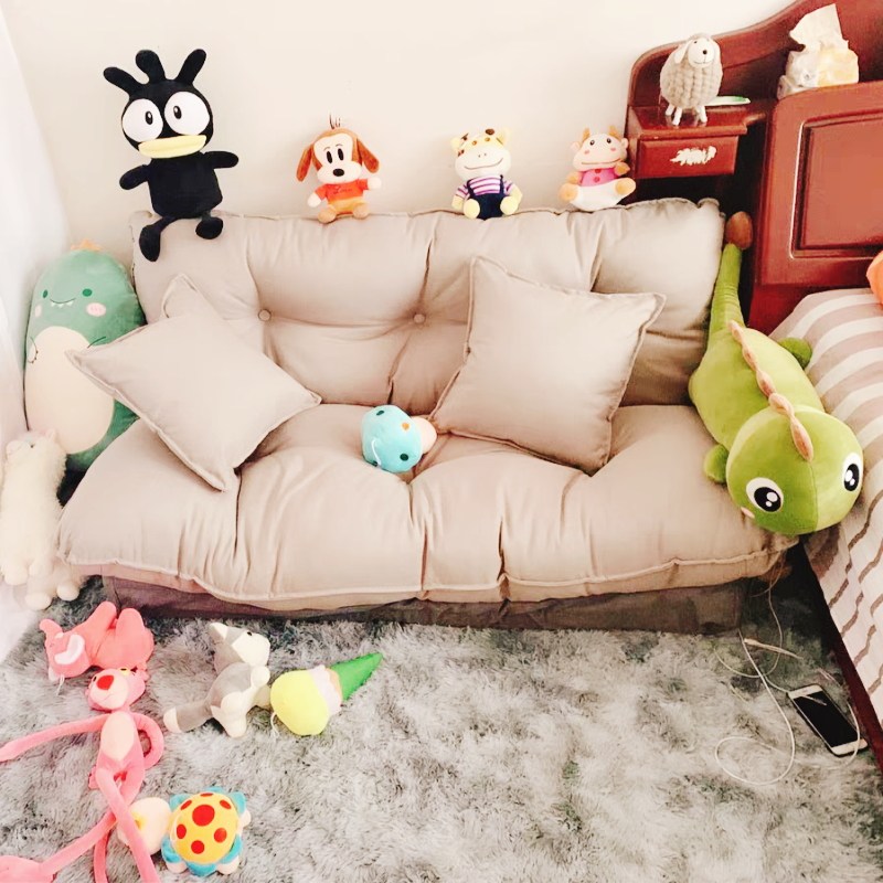 Small family sloth sofa Sofa Folded Tatami Small Bed Linen Double Chair Bedroom Balcony Lying Reclining Casual Chair