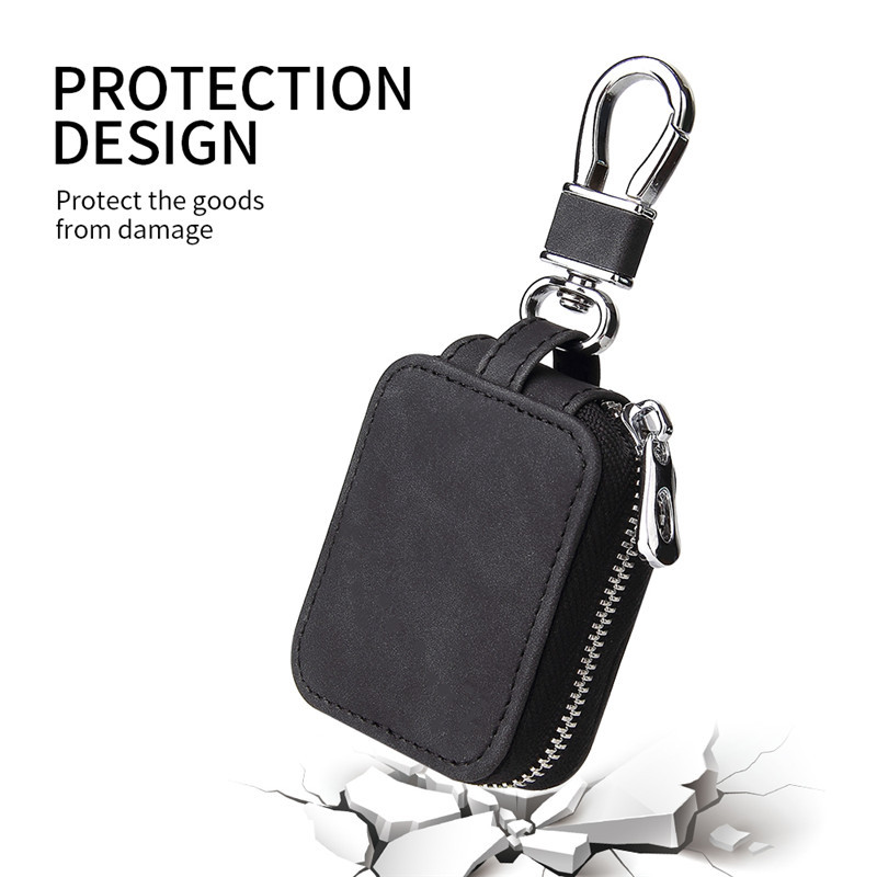 Universal Bluetooth Earphone Protective Case Suitable for Airpods/Pro Protective Storage Box AirPods 4 Apple Wired Earphones Leather Zipper Storage Bag Pro2 Soft Shell Black for Men Fourth Generation