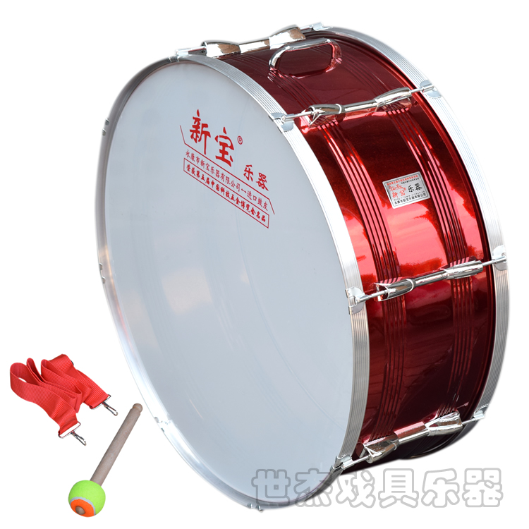 Trống quân đội hợp kim nhôm 24 inch Xinbao, trống quân đội lớn, trống đội lớn, nhạc cụ gõ - Nhạc cụ phương Tây đàn