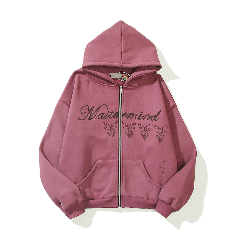 Худи (Travis Scott Cactus Jack MasterMind) на молнии, флис/плюш, размеры M–2XL