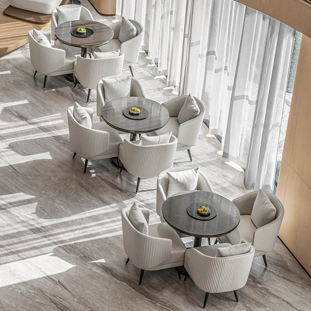 Sample House Display Center Negotiation Table And Chairs Combined Hotel Marketing Center Reception Desk Sofa One Table Four Chairs Business Customize Furniture