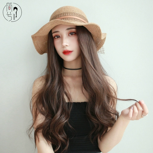 Модный кудрявый парик-шапка, дышащая волнистая шапочка для волос, шапка, популярно в интернете