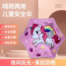 Childrens umbrellas for men and women with sunny rain and black glue sunscreen umbrella