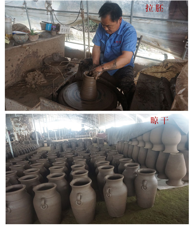 Place like red clay ceramic thick clay POTS made of baked clay permeability old is suing garden flowerpot planting soil made of baked clay mud old - fashioned