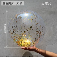 Прозрачные большие блестки для ногтей