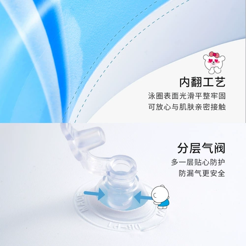 Мультяшный надувной водный плавательный круг подходит для мужчин и женщин, увеличенная толщина