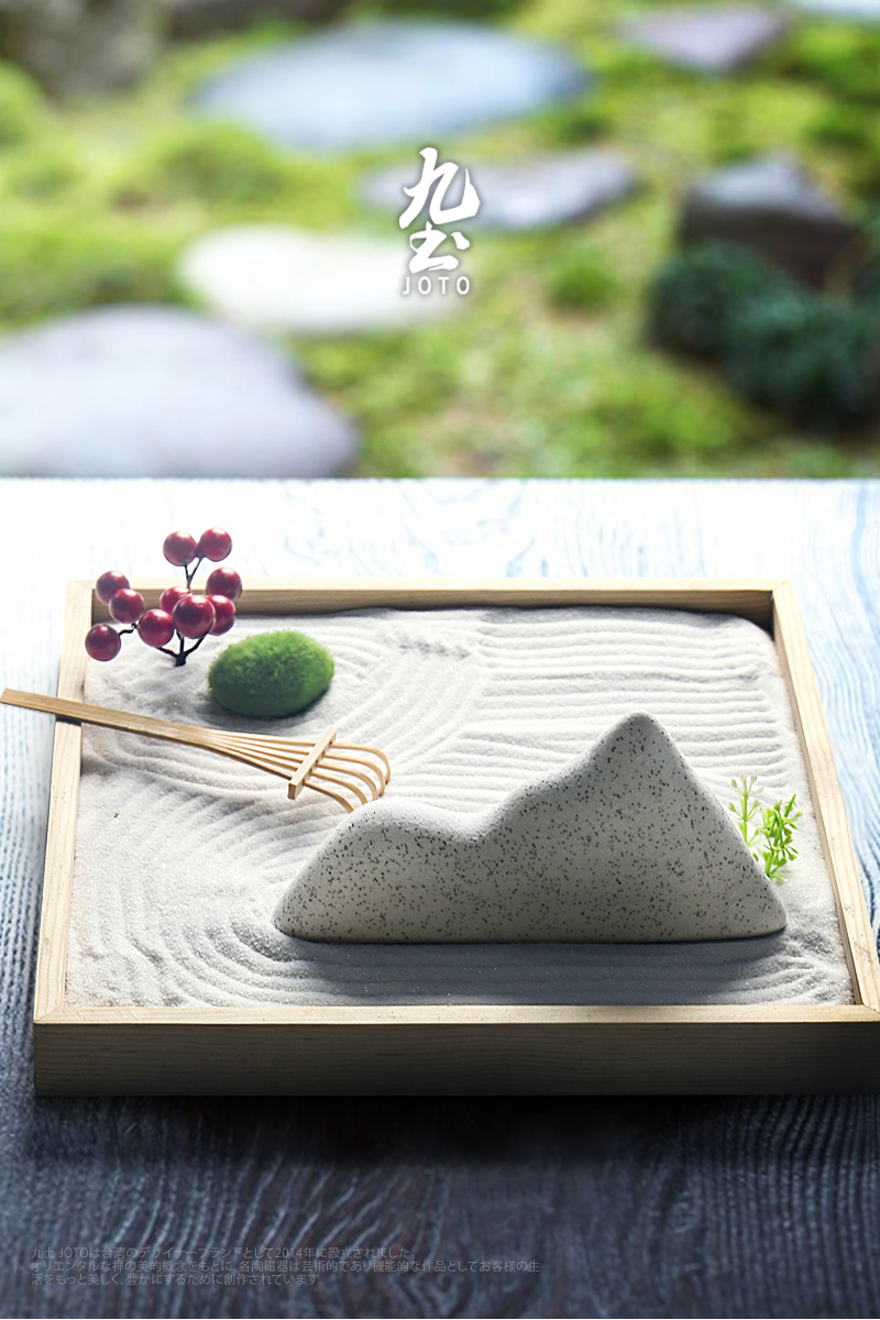Nhật Bản Zen Rockery Micro Cảnh Micro Cảnh gốm sứ Cảnh khô Trang trí Bút Chủ Bàn trà Bàn cát shop bán đồ dcor phòng ngủ ở Hà Nội