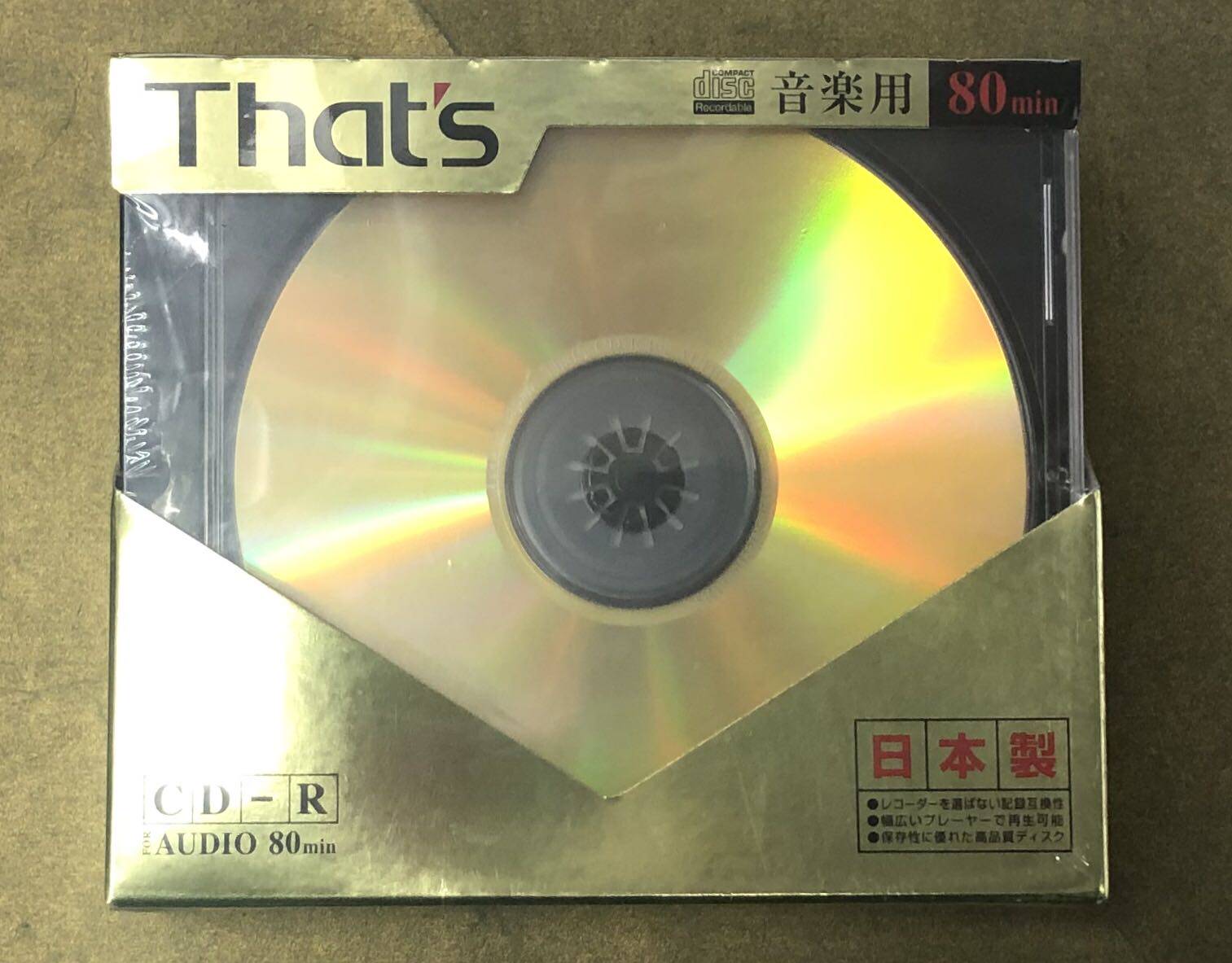 Thats Taiyo Yuden CD-R blank burning disc A80GP5 disc AUDIO Taiyu disc ring code 8042