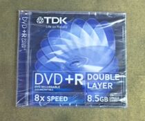 Original TDK DVD R DL D9 8G single-sided double-layer disc blank burner origin Taiwan