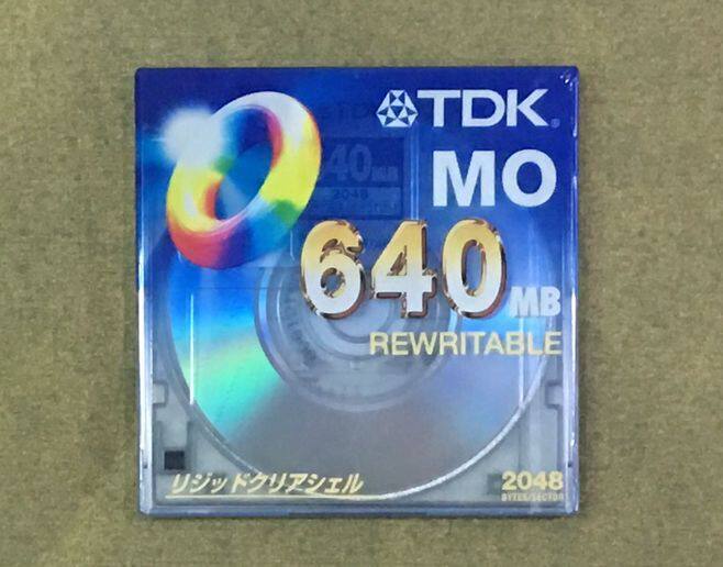 TDK MO640MB Disk 3 5 inch disc MO-R640MA Optical Disk is produced in Japan
