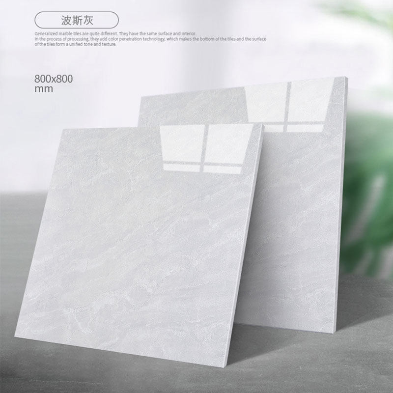 Tile Floor Tiles 800X800 Through Body Marble Floor Brick New Living Room Bedrooms Simple Modern Persian Grey