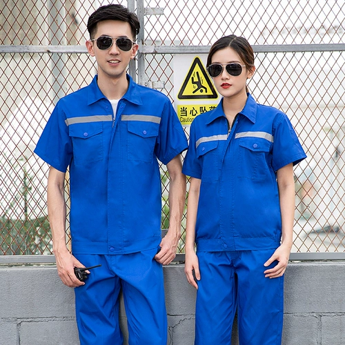 Летний износостойкий светоотражающий комбинезон, короткий рукав, делается под заказ, с вышивкой