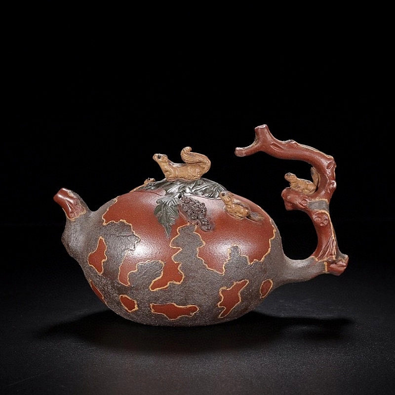 Authentic Pleasant Purple Sand Pot Jiang Rong Famous Pure Handmade Household Bubble Teapot Large Capacity Teacup Tea Teapot Old Pot Genuine