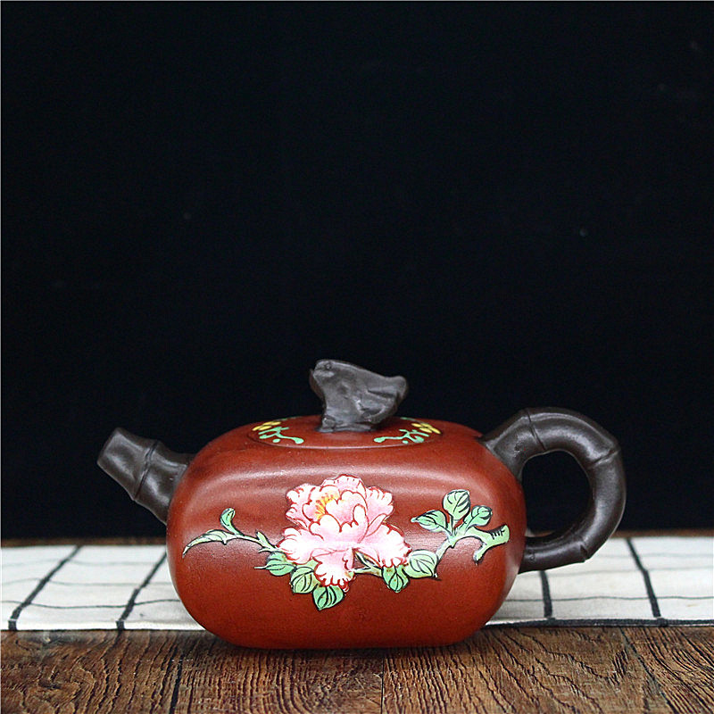 Yixing purple clay pot famous Gu Jingzhou pure handmade pot raw mine household large capacity tea pot kung fu tea set water Cup
