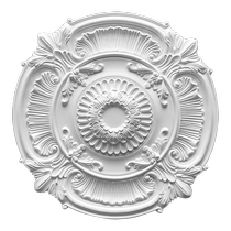French pu lamp panel plaster line European chandelier decorative ceiling plaster line American round lamp holder retro style