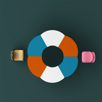 Painting art table and chair training class combination tutoring class kindergarten table student desk set learning desk and chair