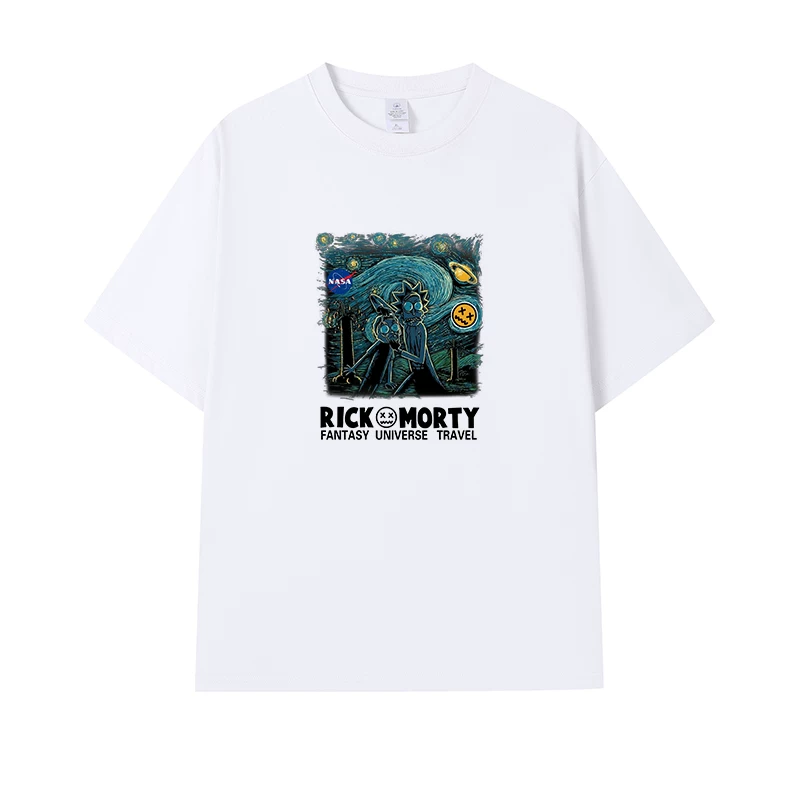 Фанатская футболка Desperate Poisoner Co -name Rick and Morty T -shirt Rick and Morty Мужчины и Женщины Аниме Студентская пара одежда
