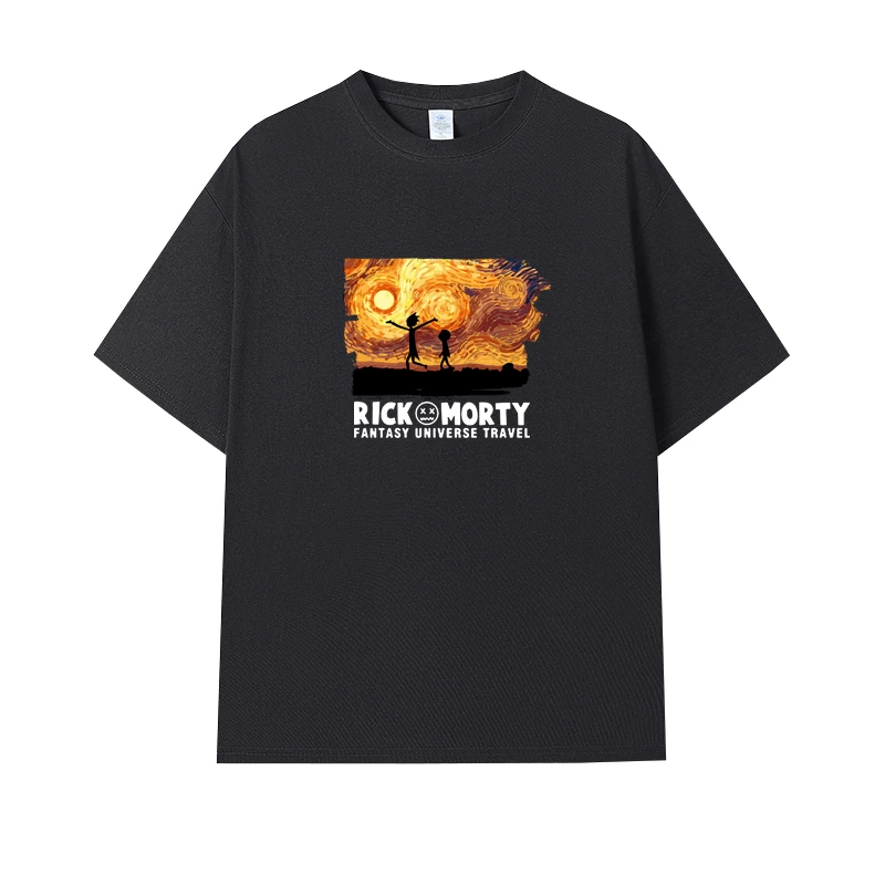 Фанатская футболка Desperate Poisoner Co -name Rick and Morty T -shirt Rick and Morty Мужчины и Женщины Аниме Студентская пара одежда