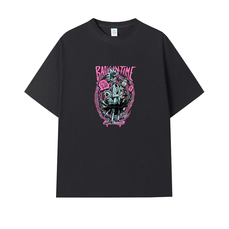 Фанатская футболка Desperate Poisoner Co -name Rick and Morty T -shirt Rick and Morty Мужчины и Женщины Аниме Студентская пара одежда