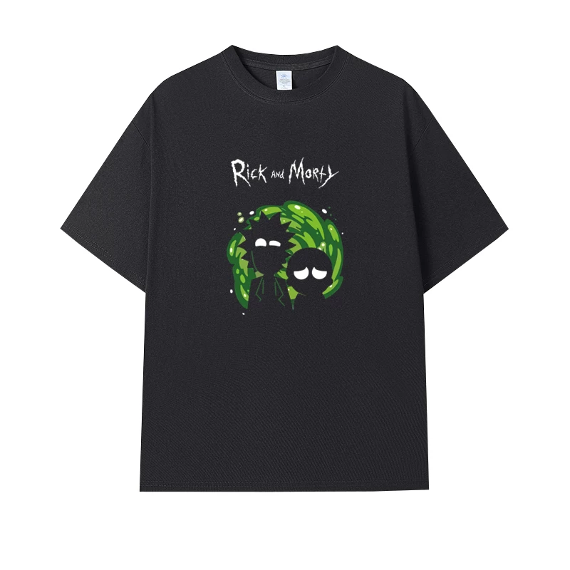 Фанатская футболка Desperate Poisoner Co -name Rick and Morty T -shirt Rick and Morty Мужчины и Женщины Аниме Студентская пара одежда