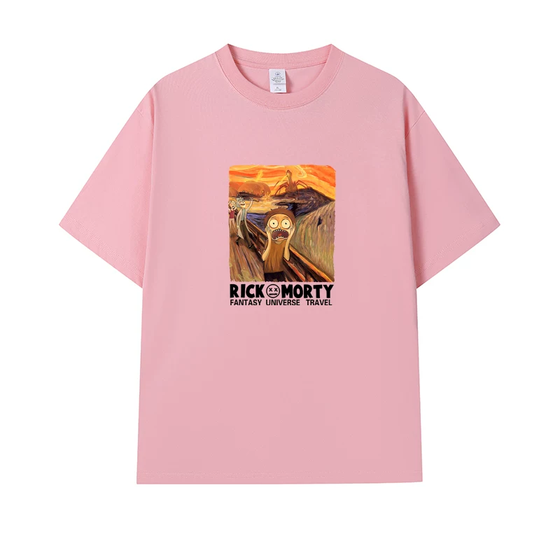 Фанатская футболка Desperate Poisoner Co -name Rick and Morty T -shirt Rick and Morty Мужчины и Женщины Аниме Студентская пара одежда