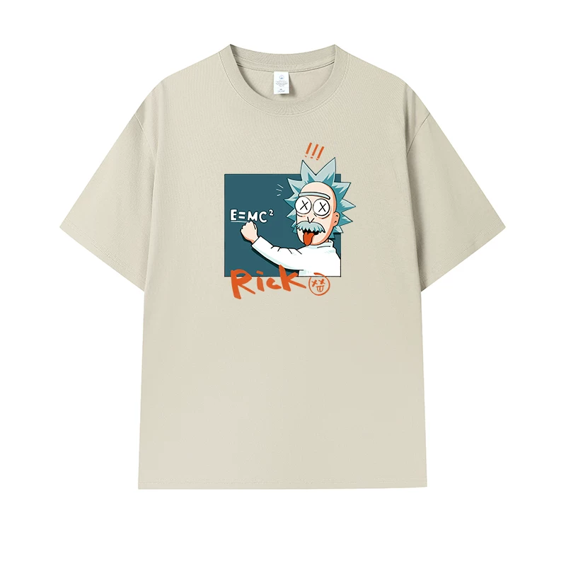 Фанатская футболка Desperate Poisoner Co -name Rick and Morty T -shirt Rick and Morty Мужчины и Женщины Аниме Студентская пара одежда