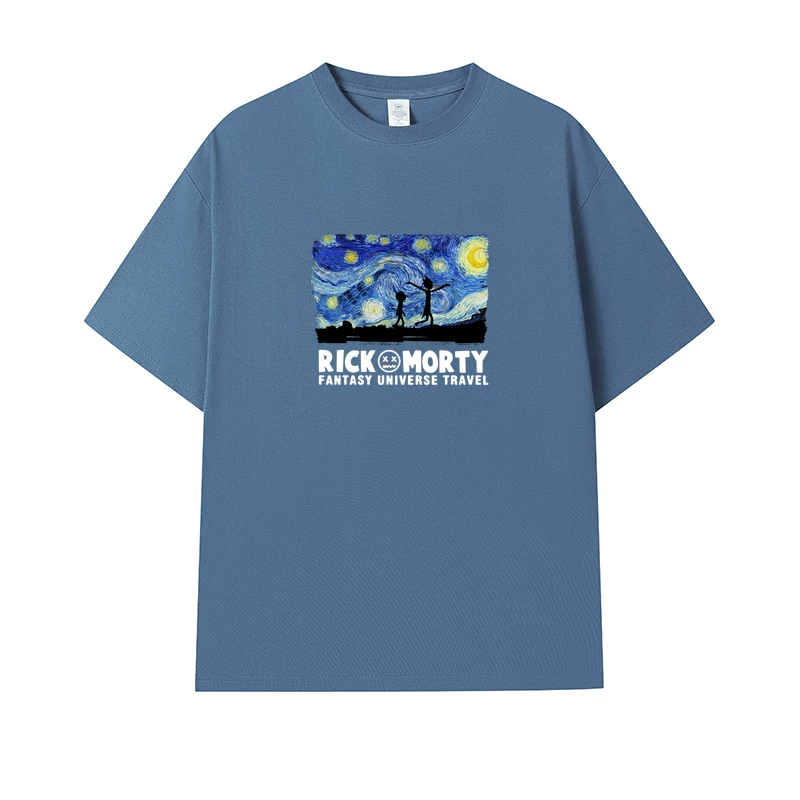 Фанатская футболка Desperate Poisoner Co -name Rick and Morty T -shirt Rick and Morty Мужчины и Женщины Аниме Студентская пара одежда