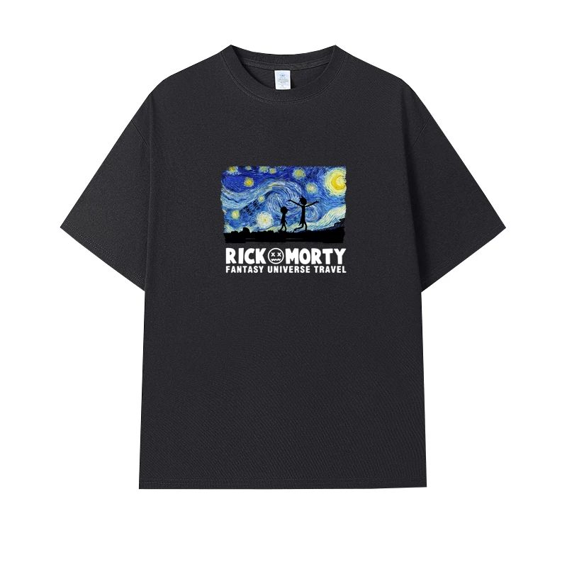 Фанатская футболка Desperate Poisoner Co -name Rick and Morty T -shirt Rick and Morty Мужчины и Женщины Аниме Студентская пара одежда