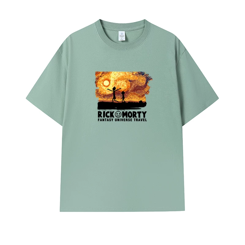 Фанатская футболка Desperate Poisoner Co -name Rick and Morty T -shirt Rick and Morty Мужчины и Женщины Аниме Студентская пара одежда
