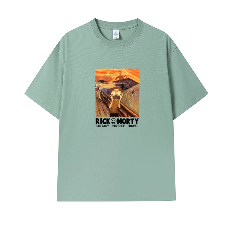 Фанатская футболка Desperate Poisoner Co -name Rick and Morty T -shirt Rick and Morty Мужчины и Женщины Аниме Студентская пара одежда