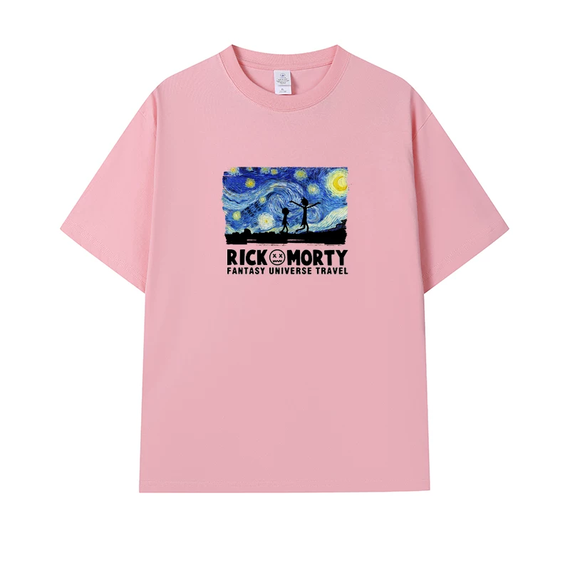 Фанатская футболка Desperate Poisoner Co -name Rick and Morty T -shirt Rick and Morty Мужчины и Женщины Аниме Студентская пара одежда