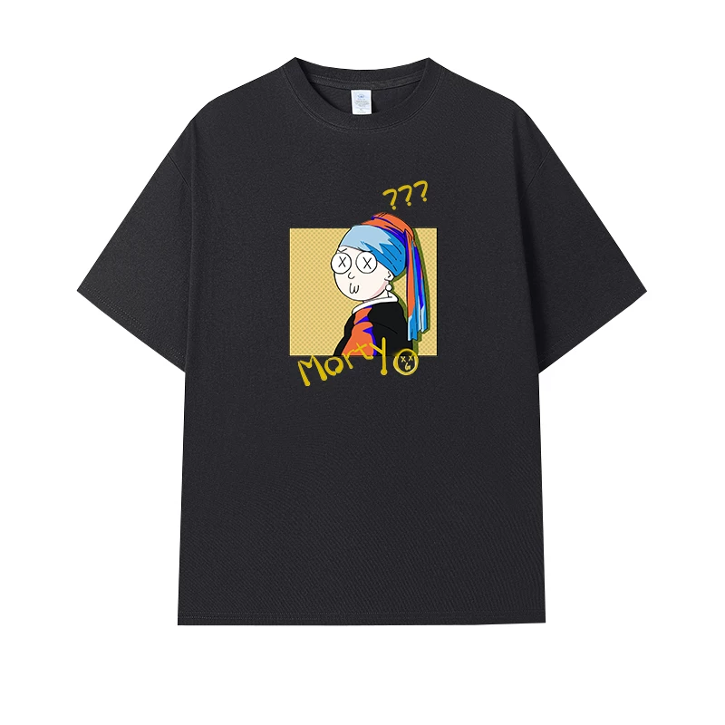 Фанатская футболка Desperate Poisoner Co -name Rick and Morty T -shirt Rick and Morty Мужчины и Женщины Аниме Студентская пара одежда