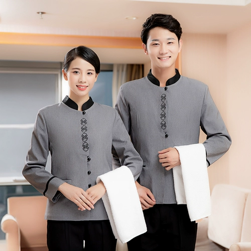 Комнатные летние нарукавники для отеля для работы, комплект, униформа, короткий рукав, делается под заказ