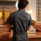 RozeChef рабочая одежда для шеф-повара с короткими рукавами, мужская одежда для общественного питания, кухни, выпечки, торта, летняя дышащая одежда