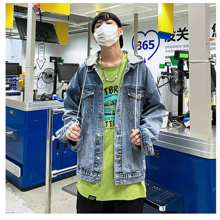 товар из китая 13岁男孩秋季潮流宽松外套12青少年14初中学生牛仔夹克15大童男装 No brand