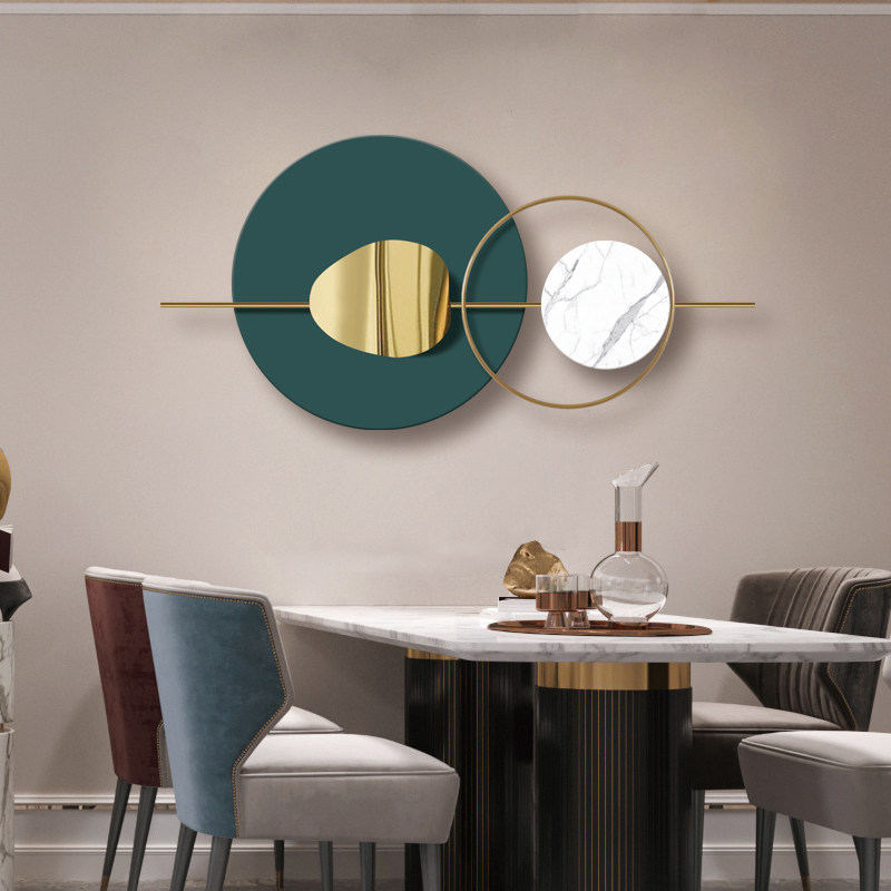 Living room light luxury wall decoration Nordic iron wall decoration stereo sofa background wall pendant bedroom room decoration