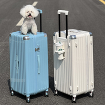 Large-capacity cup holder suitcase female college student high-value net red new male travel box cup holder trolley bag