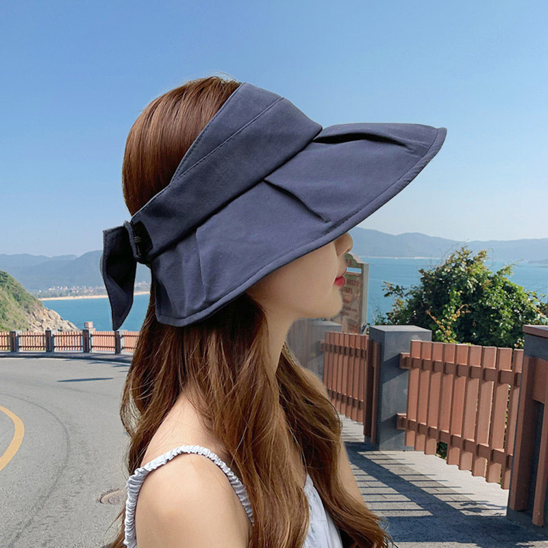 Sun hat children Summer thin cover sun protection UV Han version Tide Fashion Empty Top Fisherman Great Hat Visor