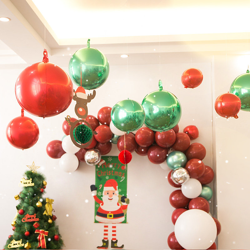 4D ball aluminium film Balloon Opening Decoration Shop Shop Window Birthday Party Decorative Prop Wedding room Engagement Scene Arrangement
