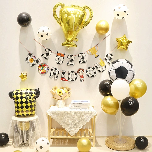 Футбольный кубок оформления темы на флаг -магазин магазин игр атмосфера воздушный шар.