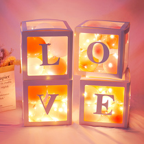 Net Red Balloon box birthday engagement layout romantic surprise wedding wedding background wall scene decoration customization