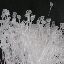 Cable tie 357-inch label mother-in-law buckle hand-wearing sling clothing tag triangle tip nylon transparent round head sign line