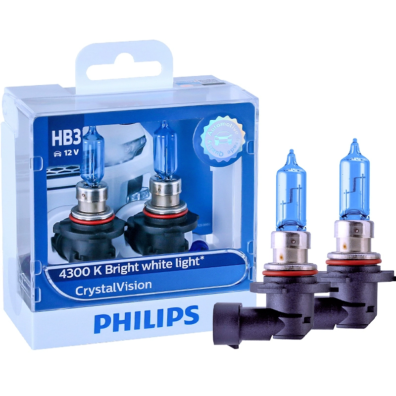 đèn hậu ô tô Bóng đèn pha chùm tia cao chùm sáng thấp Philips 4300K ​​Citroen Sega mới Elysee C4L C3XR C5 gương gù đèn oto 