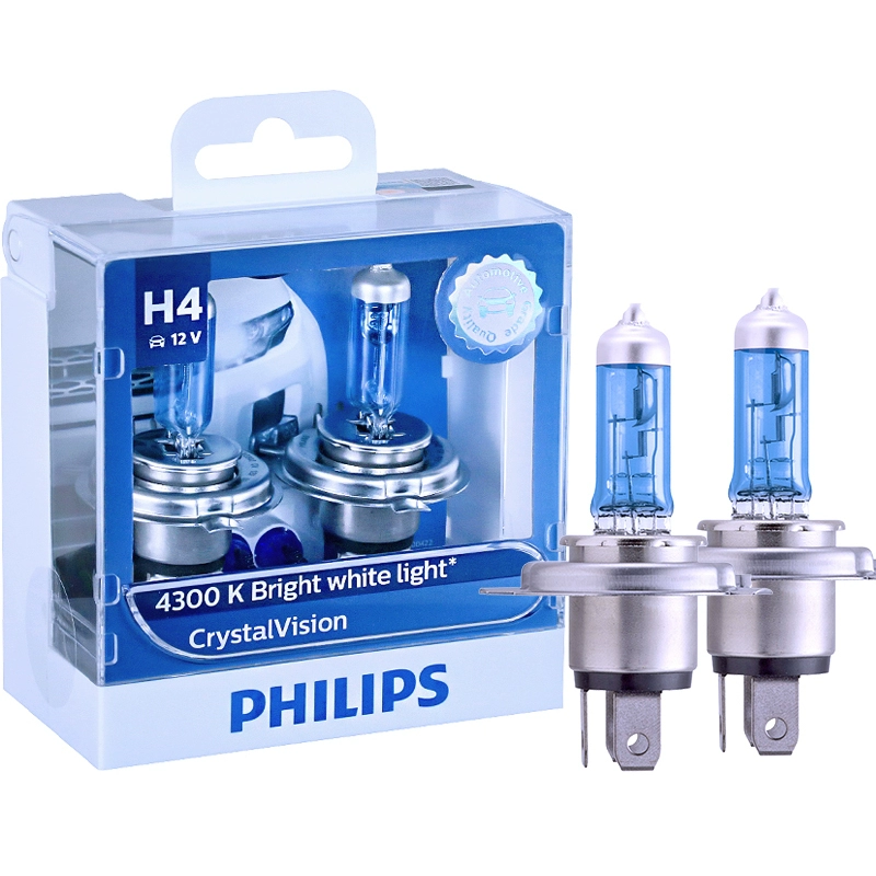 Philips 4300K ​​Mitsubishi Wingshen Outlander ASX Jin Hyun Pajero Bóng đèn pha halogen chiếu gần chùm sáng cao gương cầu lồi ô tô kính xe ô tô 